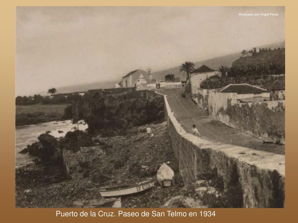 Puerto de la Cruz. Paseo de San Telmo en 1934
