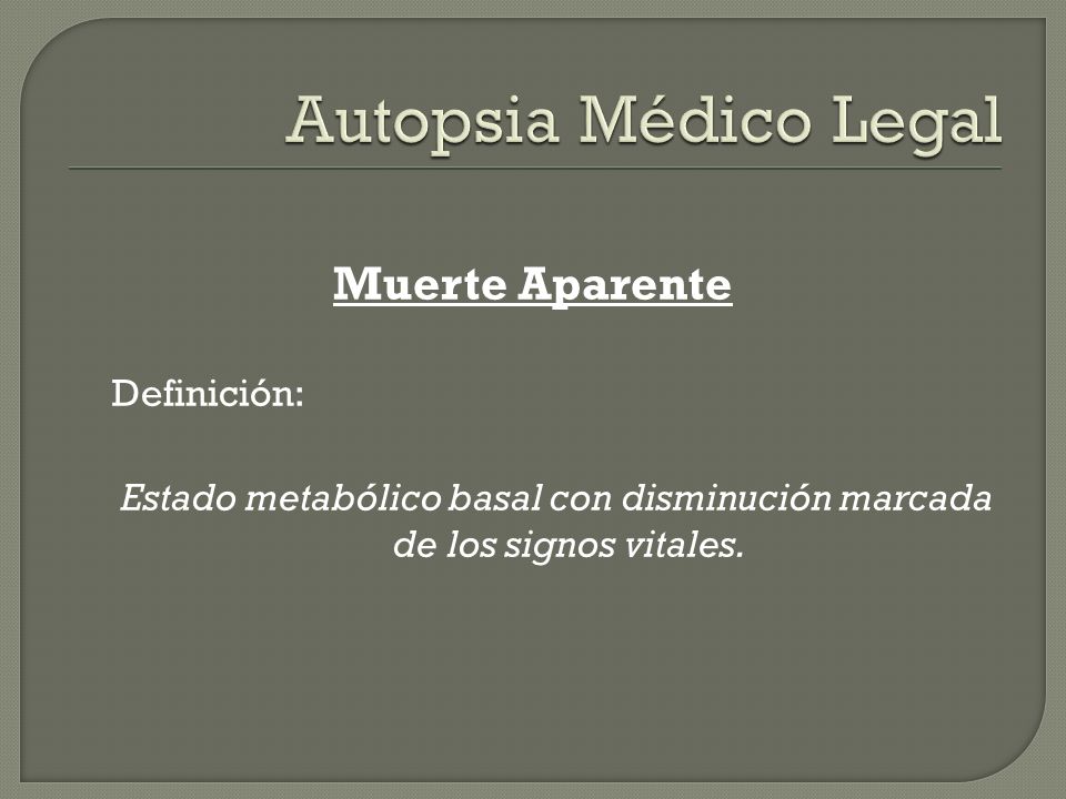 Estado metabólico basal con disminución marcada de los signos vitales.