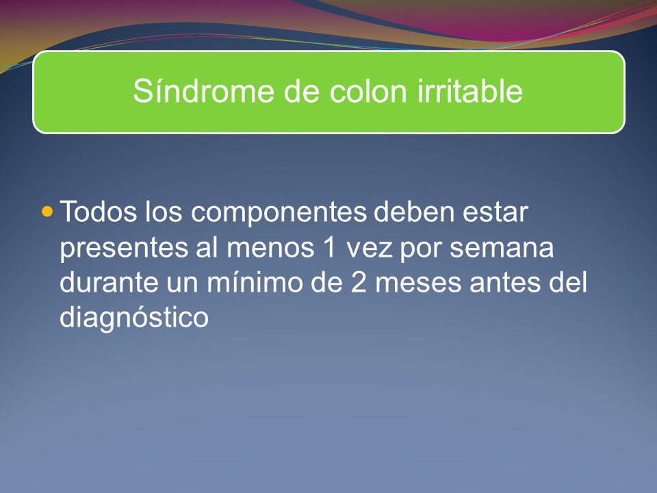 Síndrome de colon irritable