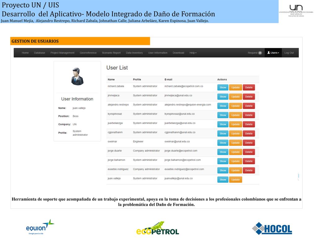 Desarrollo del Aplicativo- Modelo Integrado de Daño de Formación