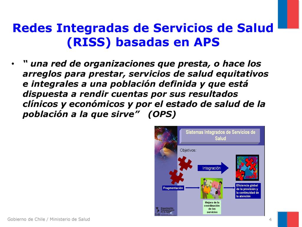 Redes Integradas de Servicios de Salud (RISS) basadas en APS