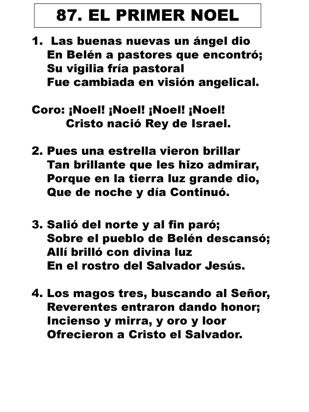87. EL PRIMER NOEL Las buenas nuevas un ángel dio