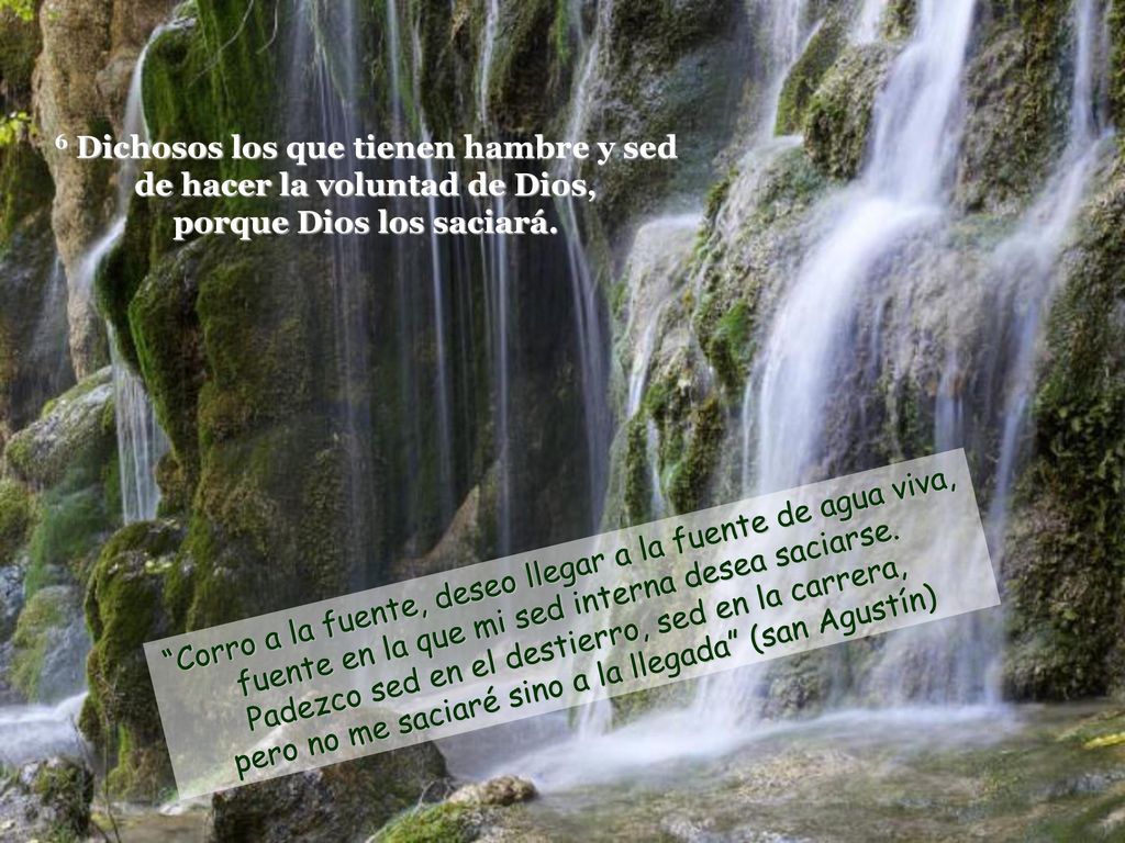 Corro a la fuente, deseo llegar a la fuente de agua viva,