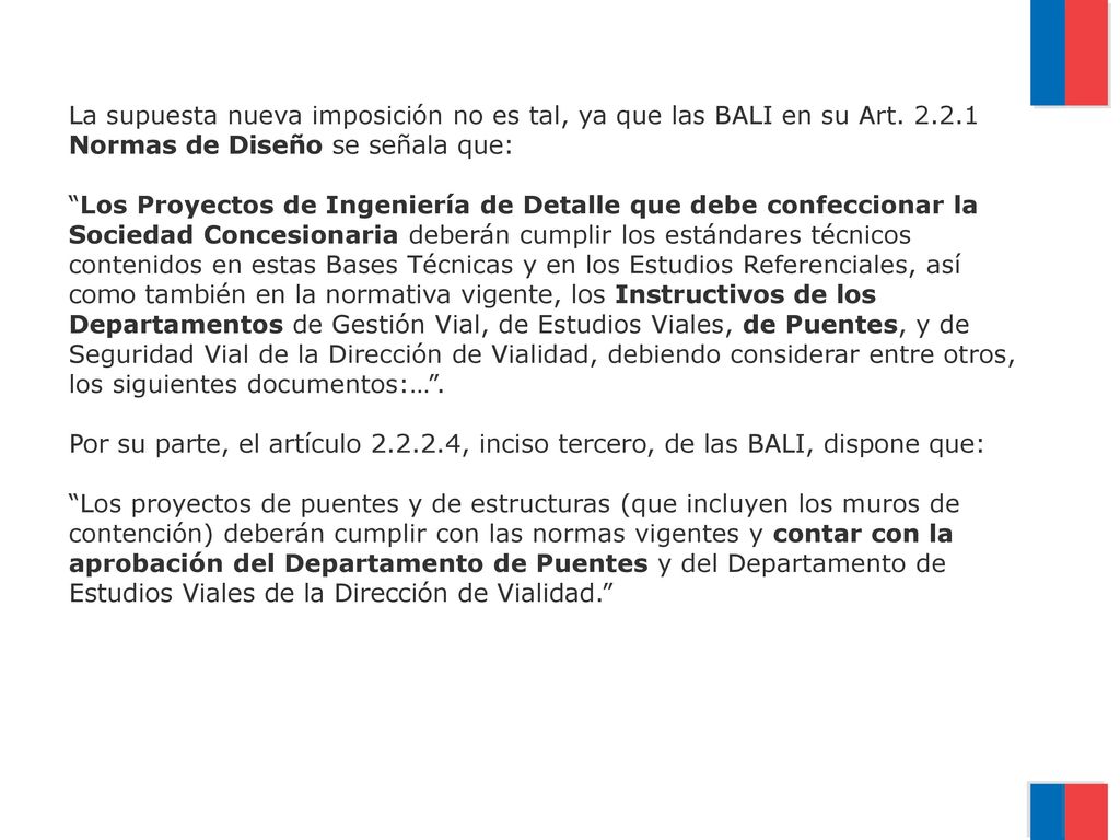 La supuesta nueva imposición no es tal, ya que las BALI en su Art.