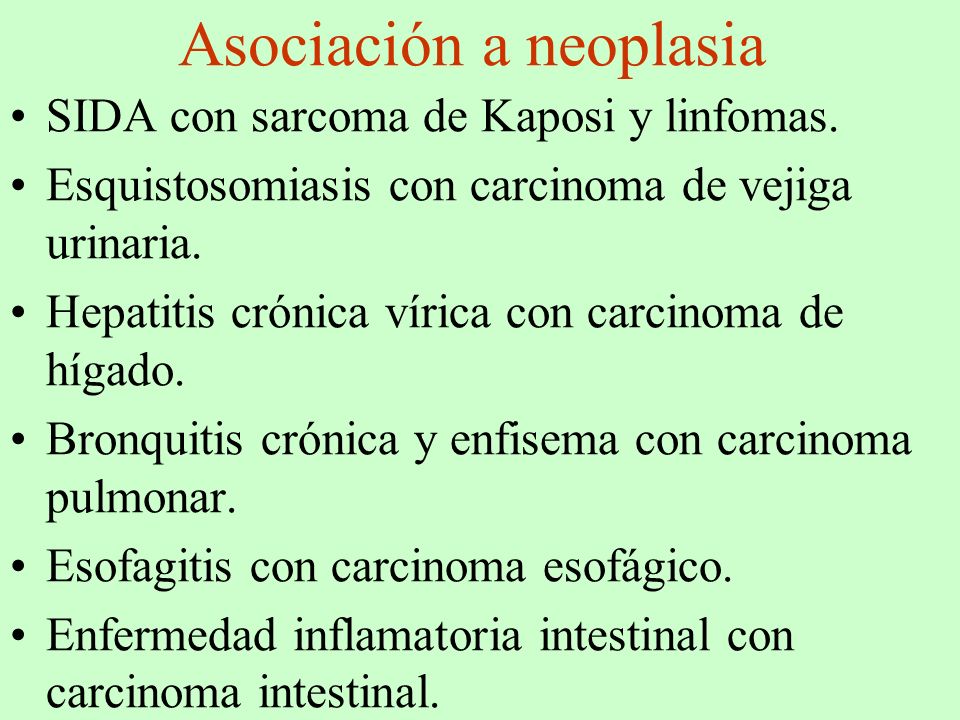 Asociación a neoplasia