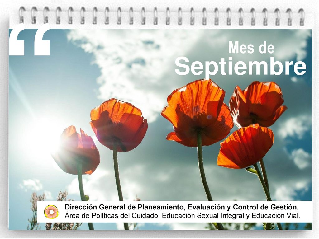 Mes de. Septiembre. Dirección General de Planeamiento, Evaluación y Control de Gestión.