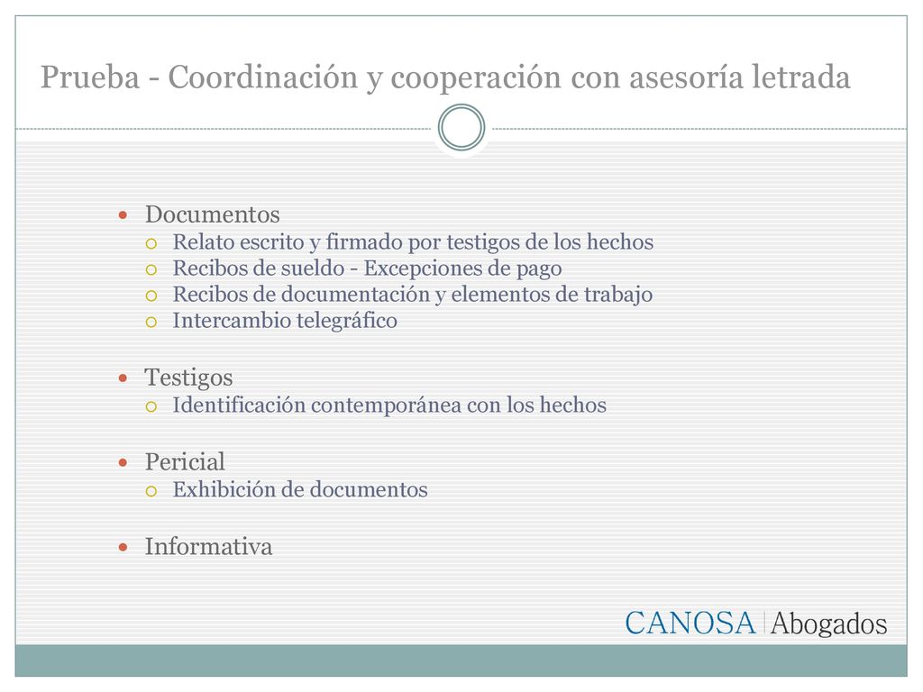 Prueba - Coordinación y cooperación con asesoría letrada