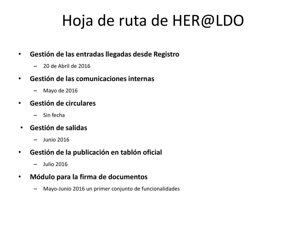 Hoja de ruta de Gestión de las entradas llegadas desde Registro. 20 de Abril de Gestión de las comunicaciones internas.