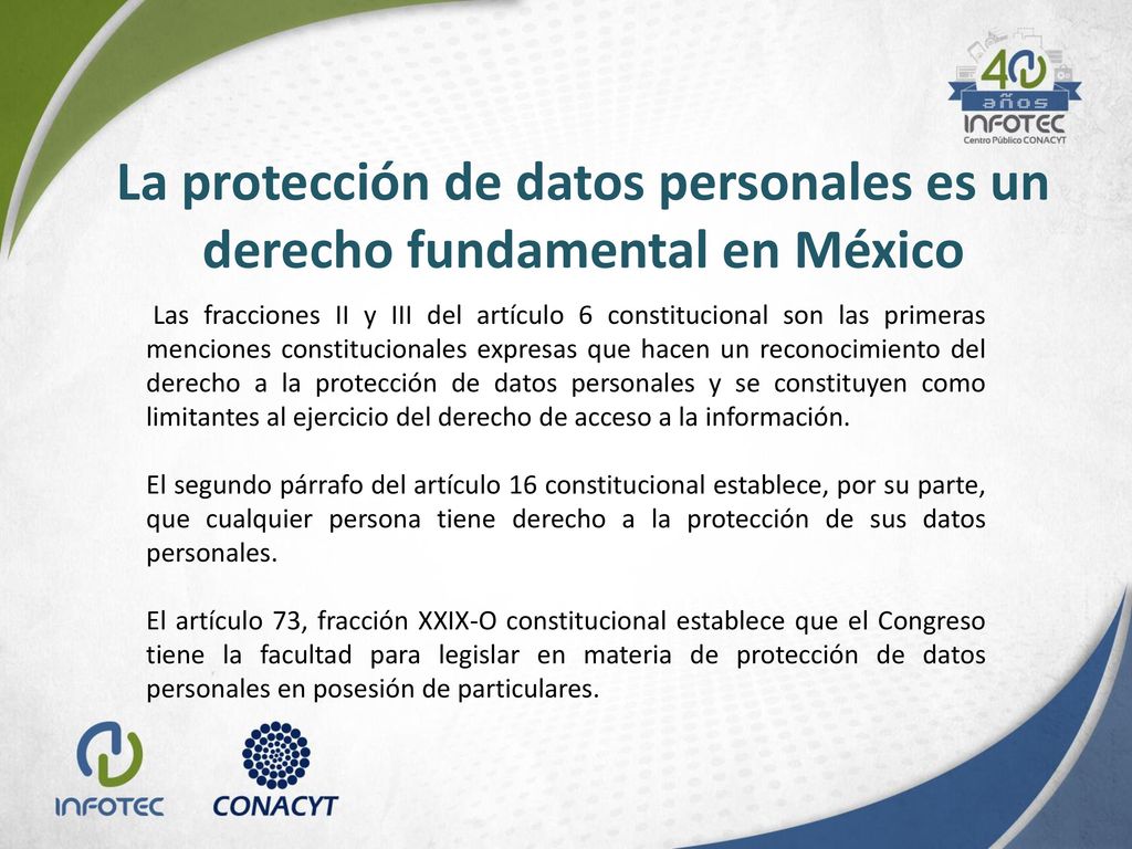 La protección de datos personales es un derecho fundamental en México