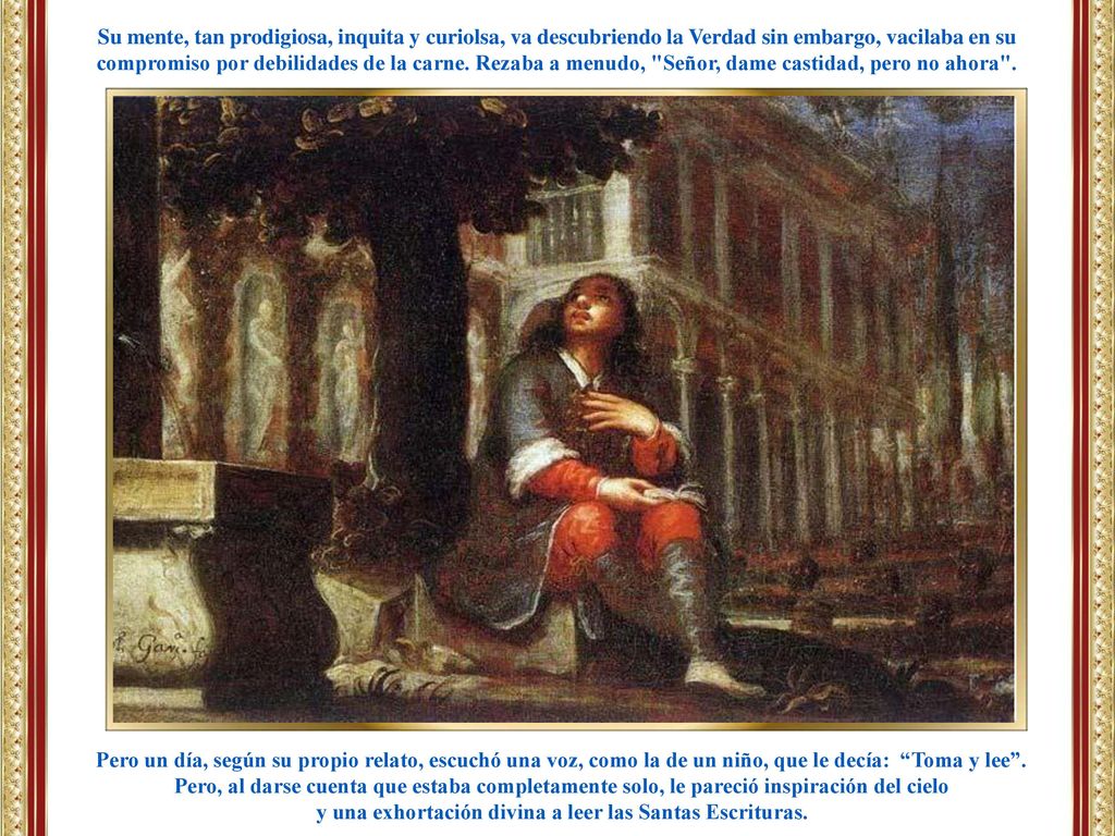 y una exhortación divina a leer las Santas Escrituras.