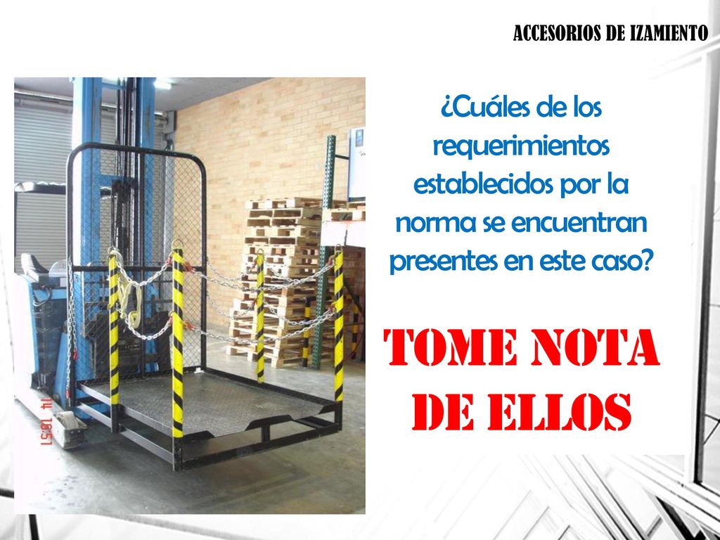 Tome nota de ellos ¿Cuáles de los requerimientos establecidos por la