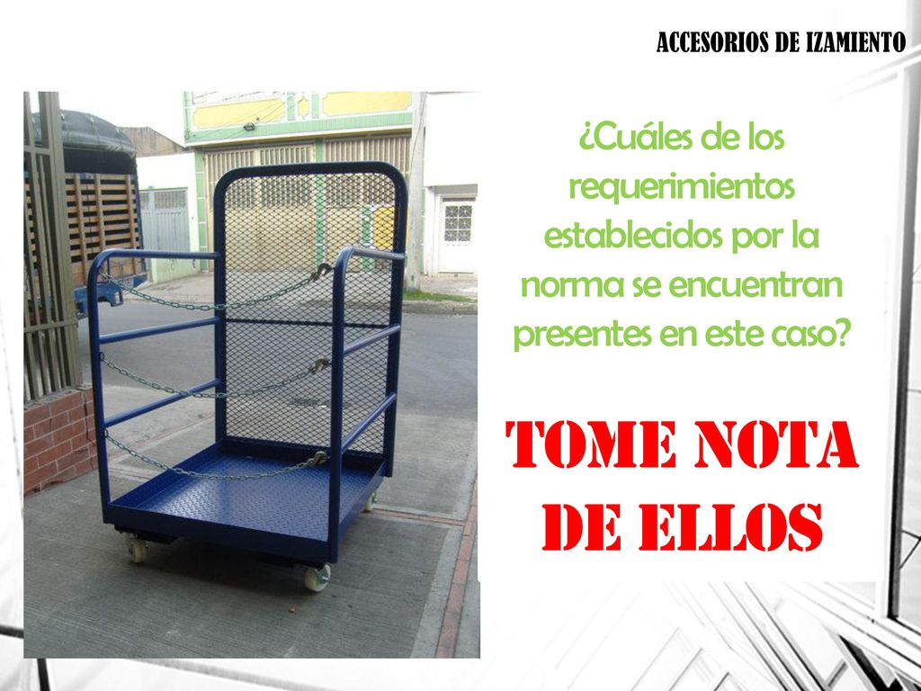 Tome nota de ellos ¿Cuáles de los requerimientos establecidos por la