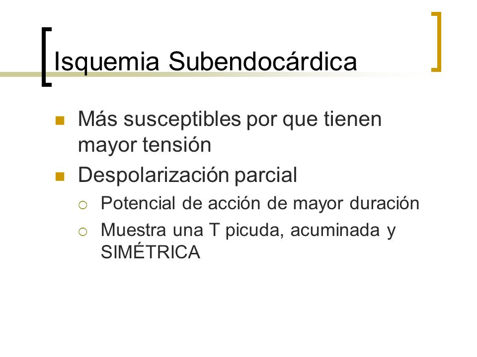 Isquemia Subendocárdica
