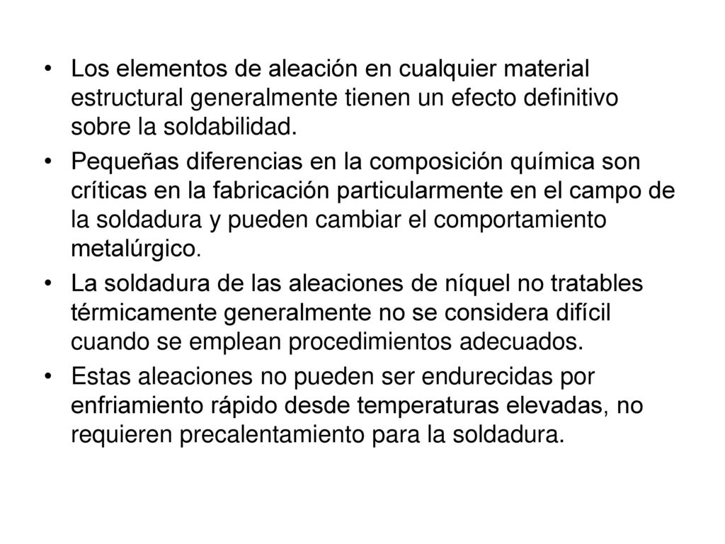 Los elementos de aleación en cualquier material estructural generalmente tienen un efecto definitivo sobre la soldabilidad.