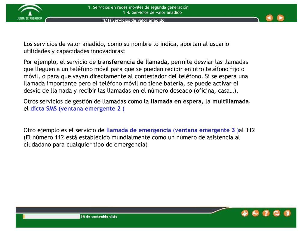 1. Servicios en redes móviles de segunda generación 1. 4