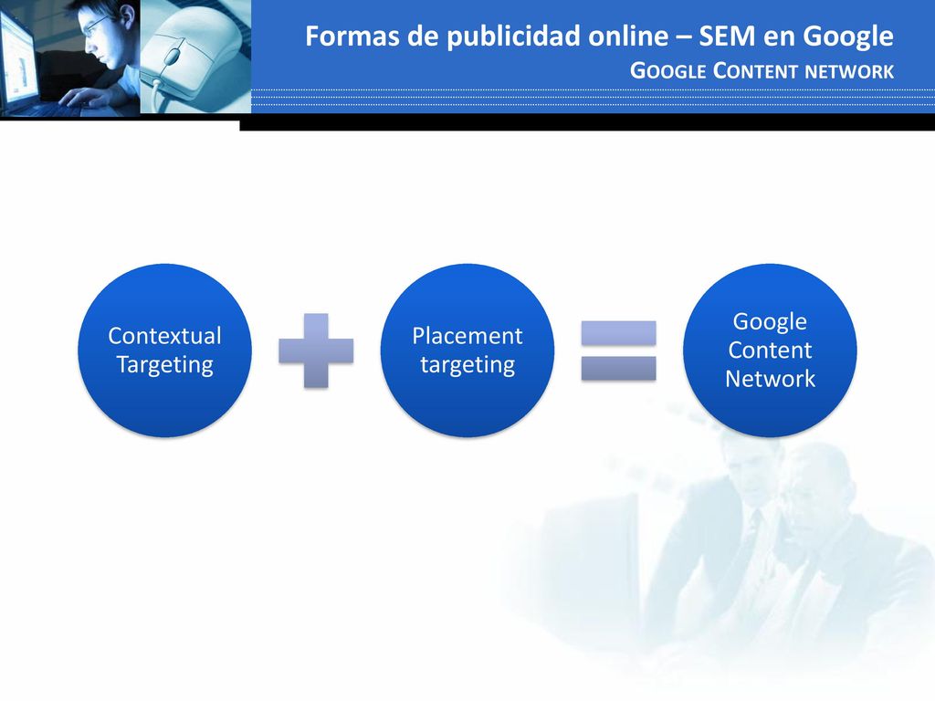 Formas de publicidad online – SEM en Google Google Content network