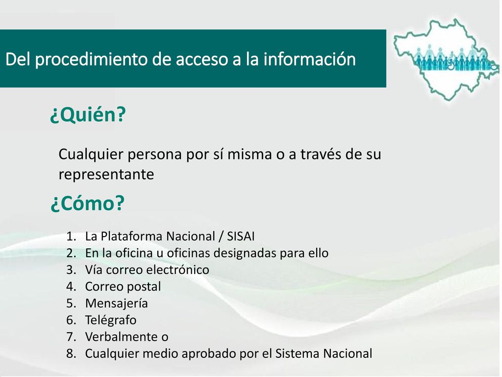 ¿Quién ¿Cómo Del procedimiento de acceso a la información