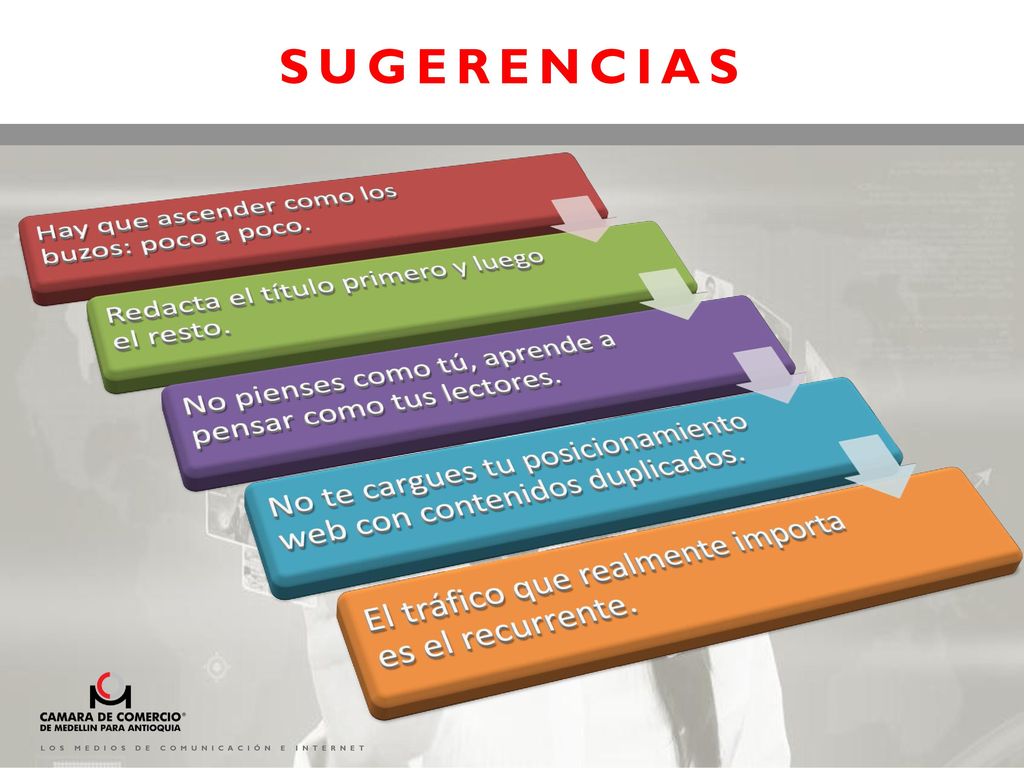 SUGERENCIAS Hay que ascender como los buzos: poco a poco.