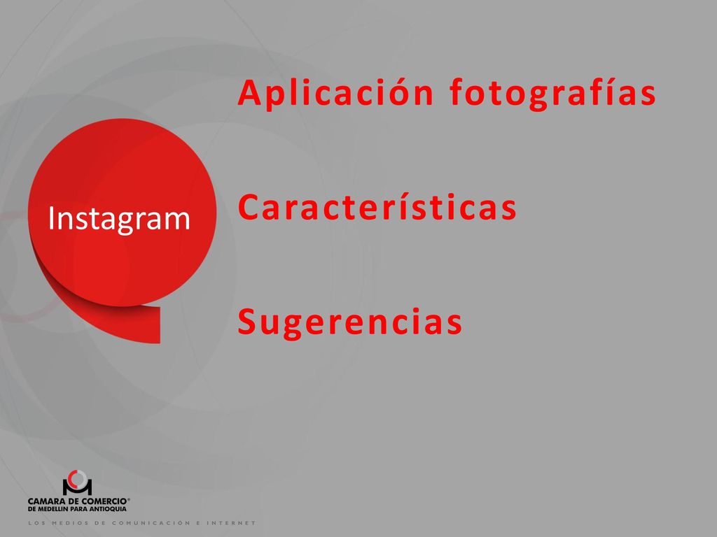 Aplicación fotografías Características Sugerencias
