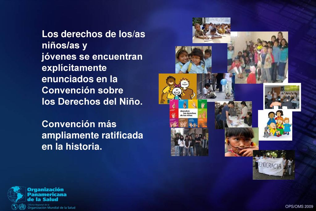 Los derechos de los/as niños/as y. jóvenes se encuentran. explícitamente. enunciados en la. Convención sobre.