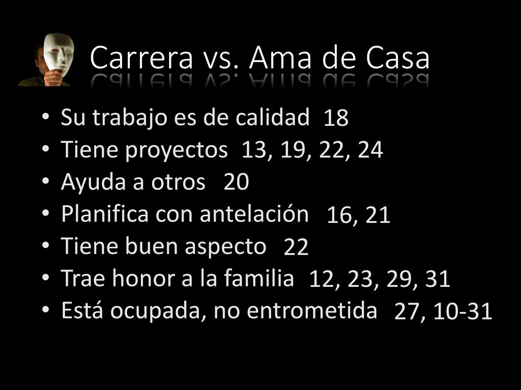 Carrera vs. Ama de Casa 18 Su trabajo es de calidad