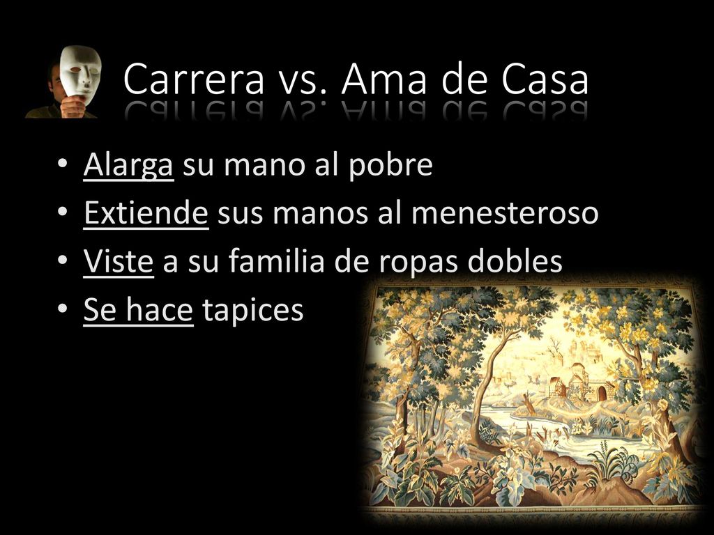 Carrera vs. Ama de Casa Alarga su mano al pobre