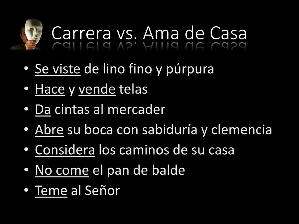 Carrera vs. Ama de Casa Se viste de lino fino y púrpura