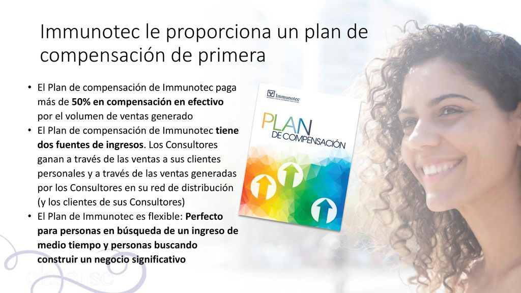 Immunotec le proporciona un plan de compensación de primera