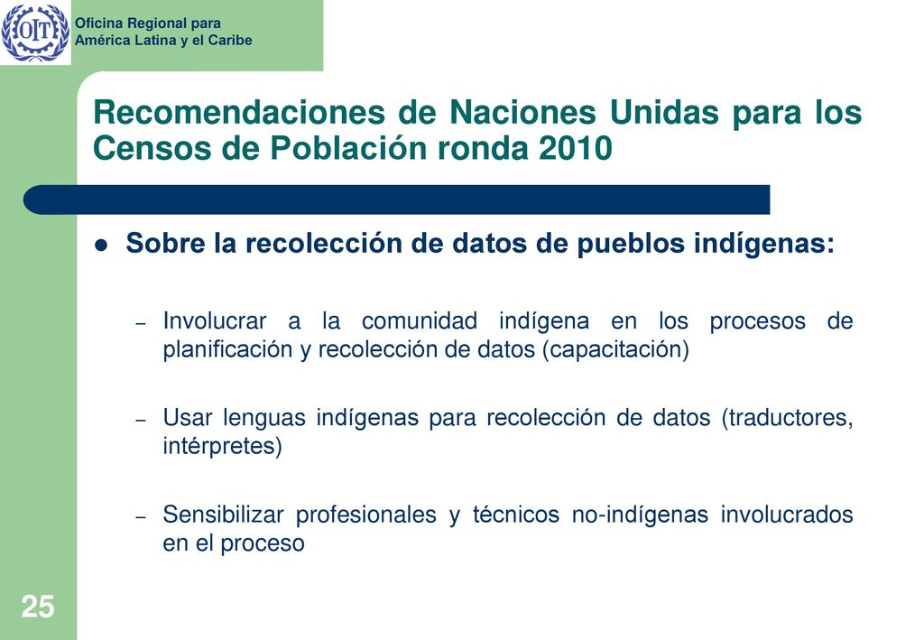 Recomendaciones de Naciones Unidas para los Censos de Población ronda 2010