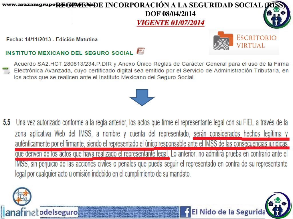 REGIMEN DE INCORPORACIÓN A LA SEGURIDAD SOCIAL (RISS)