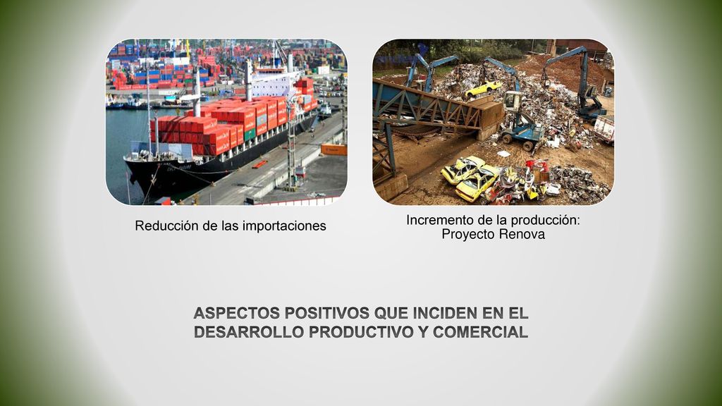 ASPECTOS POSITIVOS QUE INCIDEN EN EL DESARROLLO PRODUCTIVO Y COMERCIAL