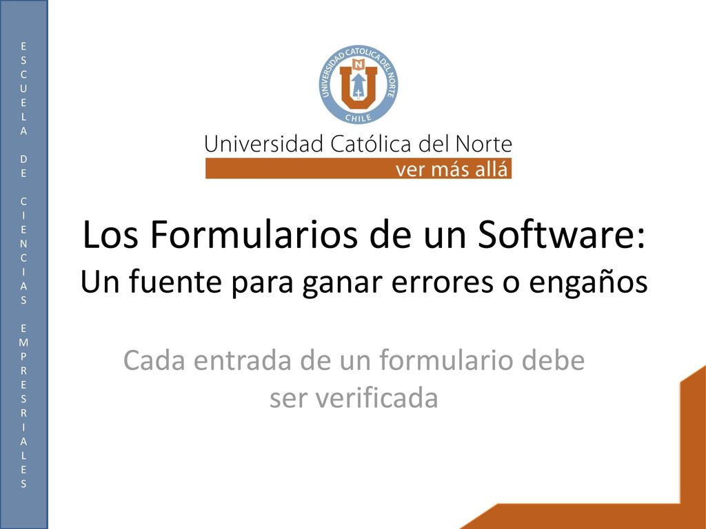 Los Formularios de un Software: Un fuente para ganar errores o engaños