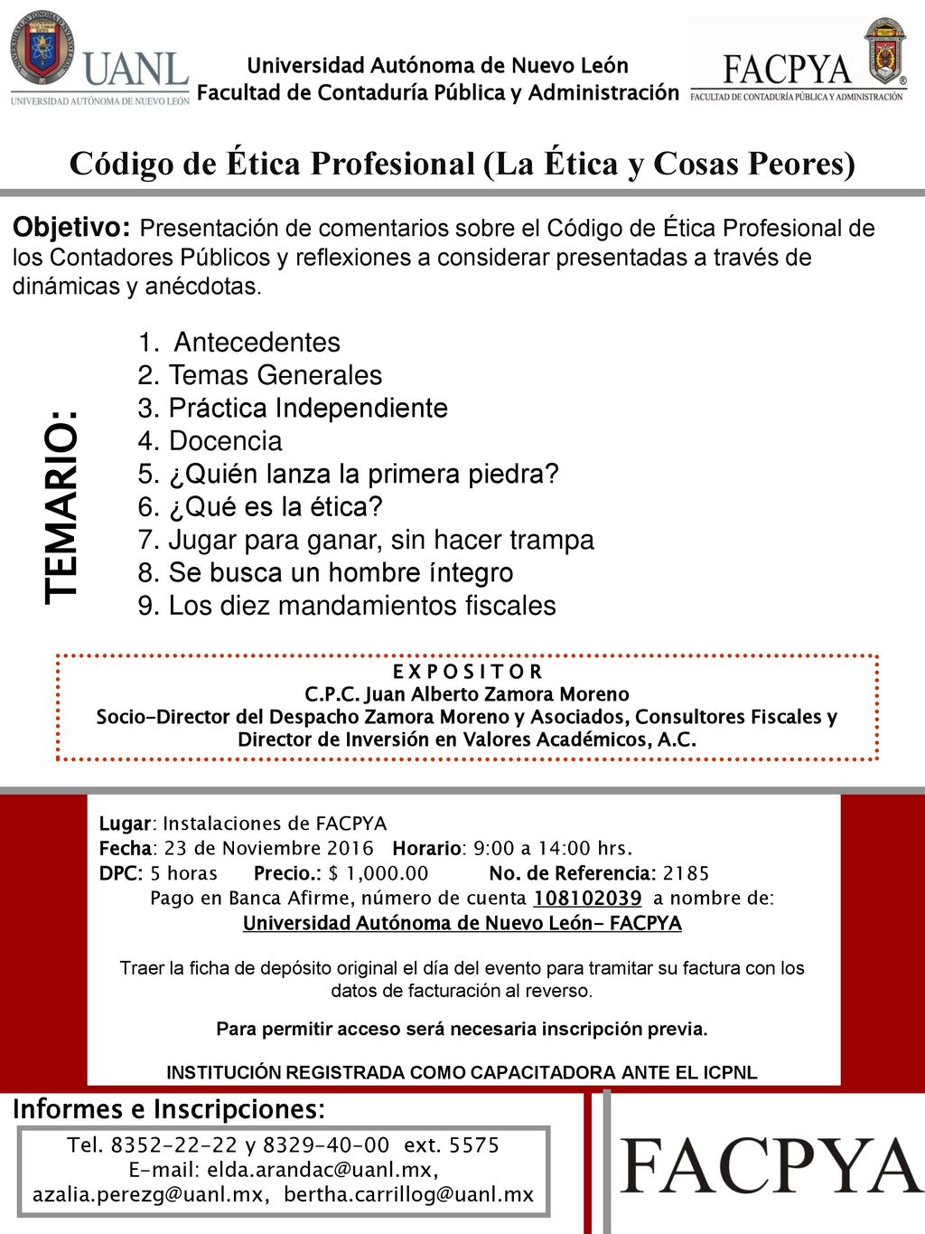 TEMARIO: Código de Ética Profesional (La Ética y Cosas Peores)
