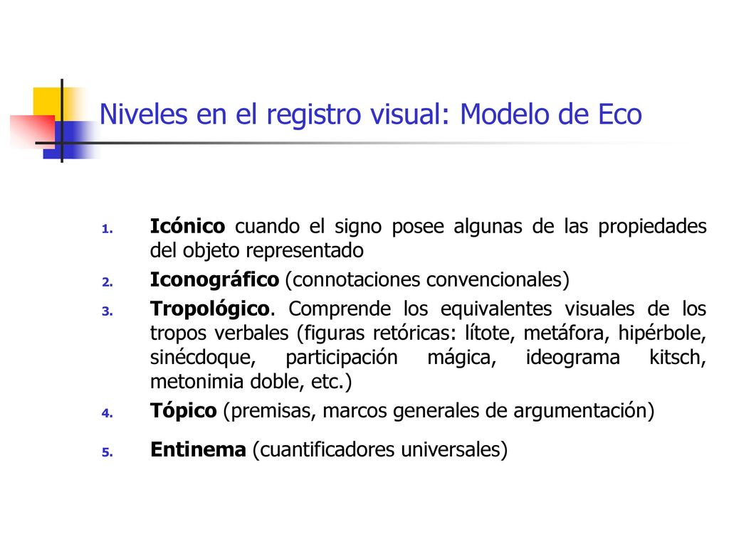 Umberto Eco Modelo estratificado. - ppt video online descargar