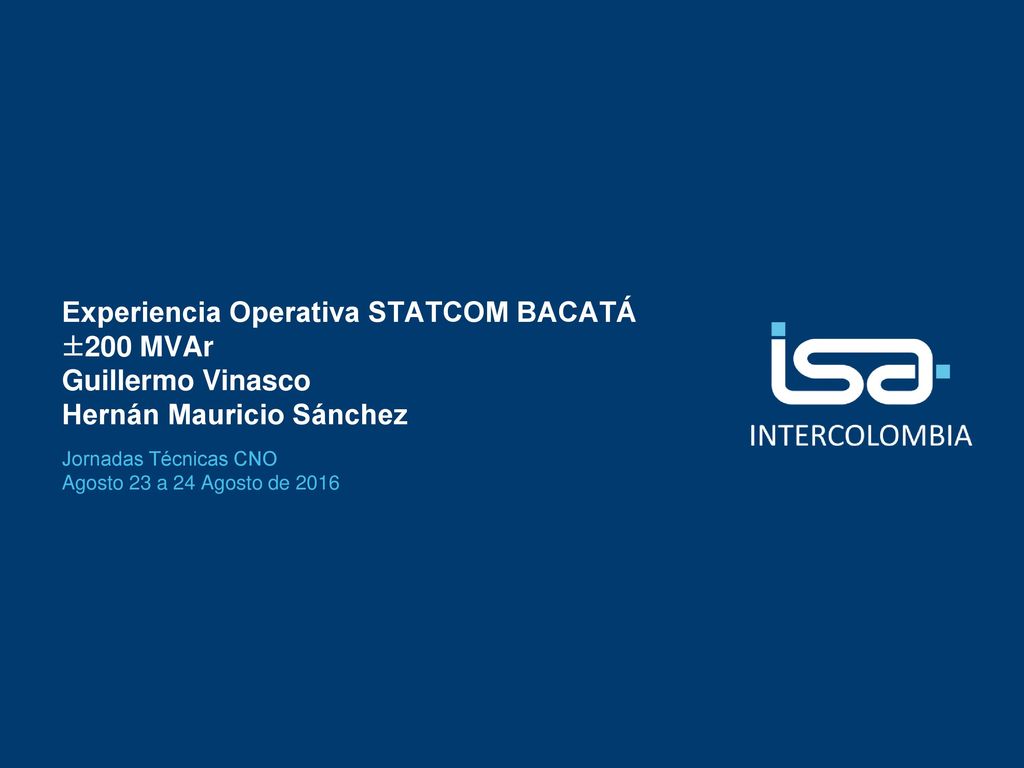 Jornadas Técnicas CNO Agosto 23 a 24 Agosto de 2016