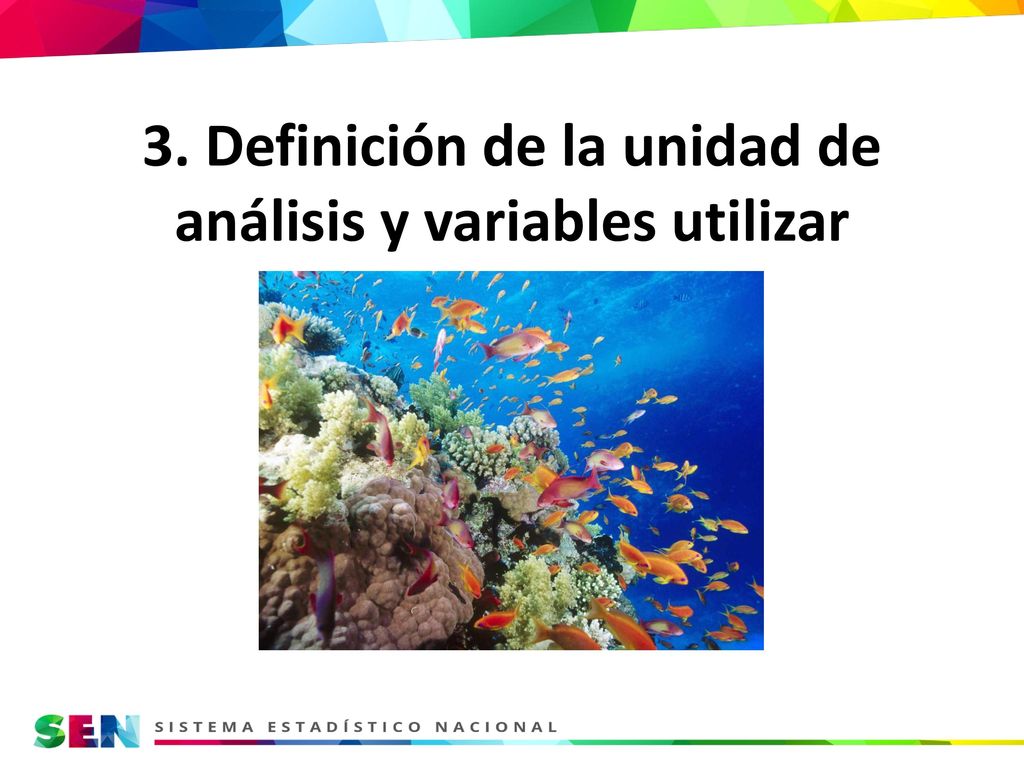 3. Definición de la unidad de análisis y variables utilizar