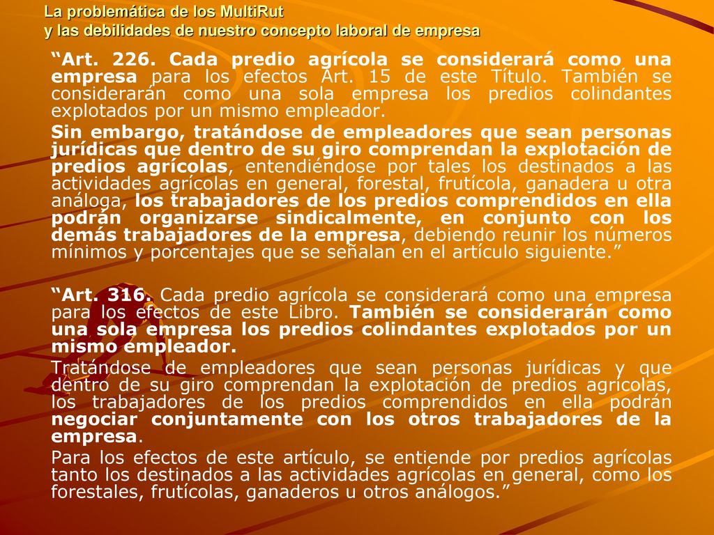 La problemática de los MultiRut y las debilidades de nuestro concepto laboral de empresa