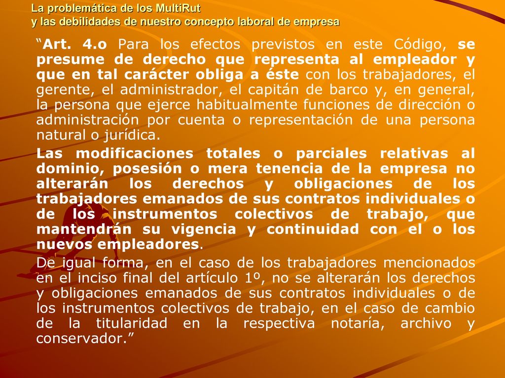 La problemática de los MultiRut y las debilidades de nuestro concepto laboral de empresa