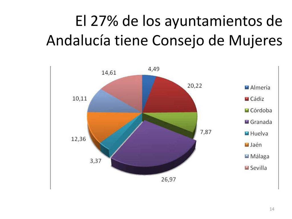 El 27% de los ayuntamientos de Andalucía tiene Consejo de Mujeres