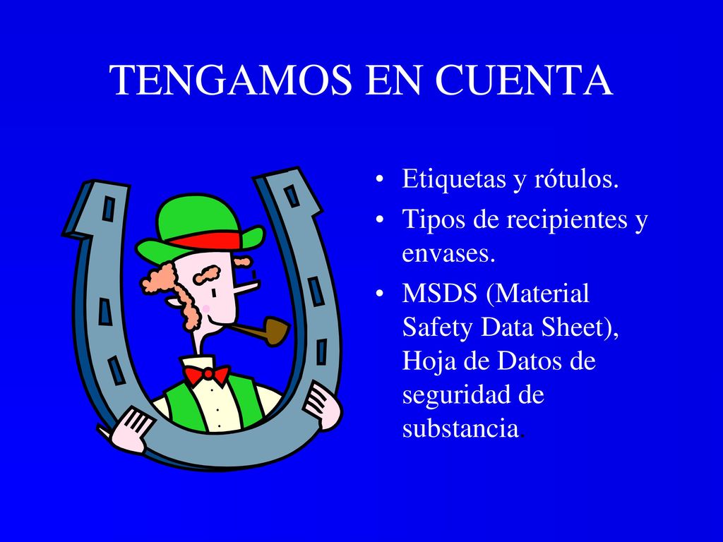 TENGAMOS EN CUENTA Etiquetas y rótulos.