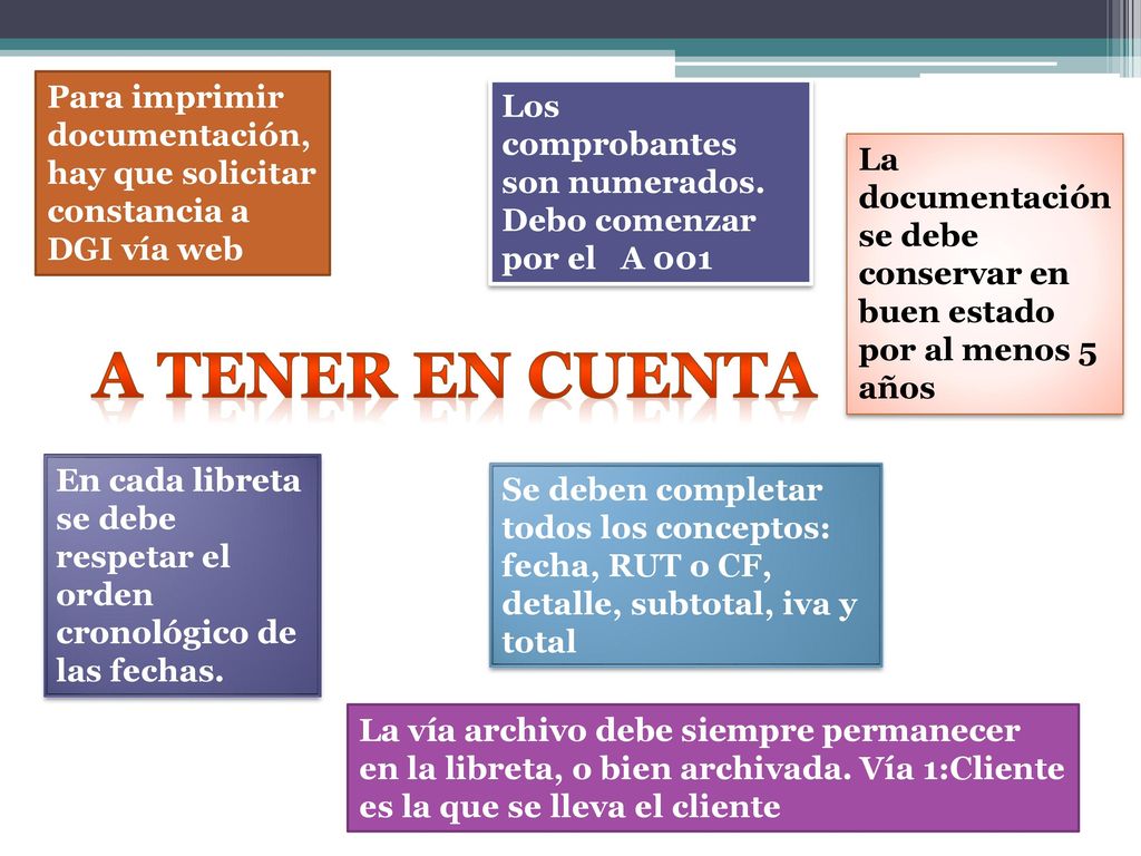 Para imprimir documentación, hay que solicitar constancia a DGI vía web