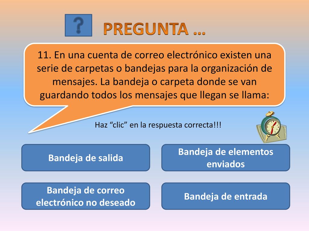 Bandeja de elementos enviados Bandeja de correo electrónico no deseado