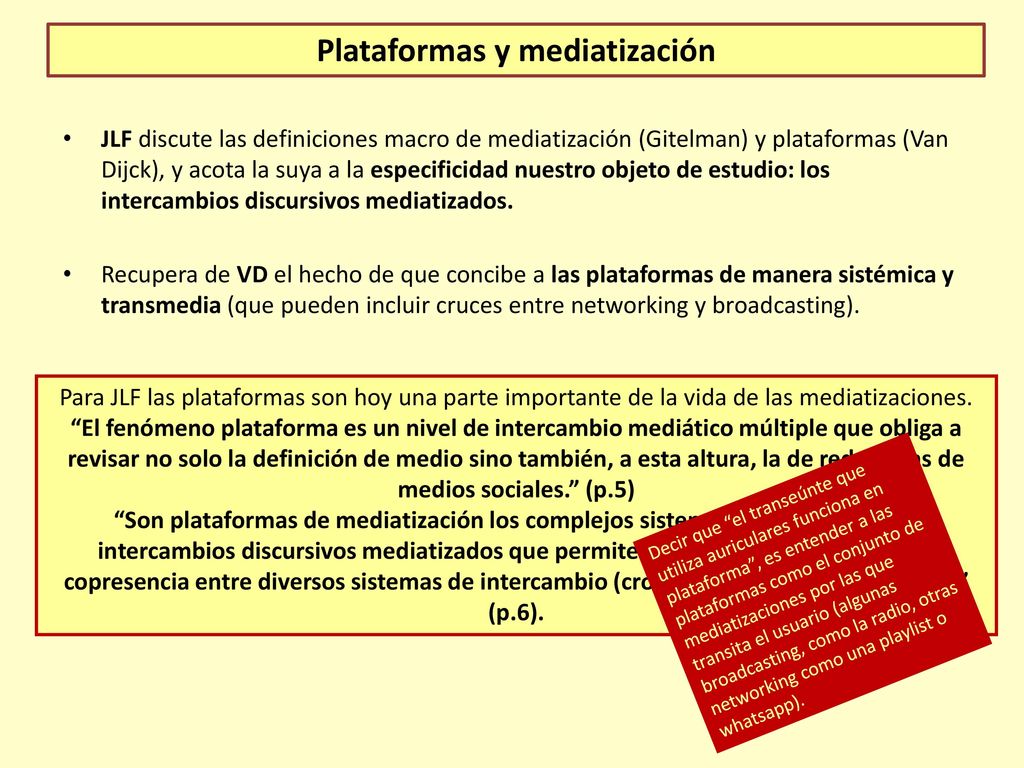 Lugar en el programa Unidad 2. LA MEDIATIZACIÓN: UN CAMPO CLAVE EN LA CONSTRUCCIÓN DE LO SOCIAL.