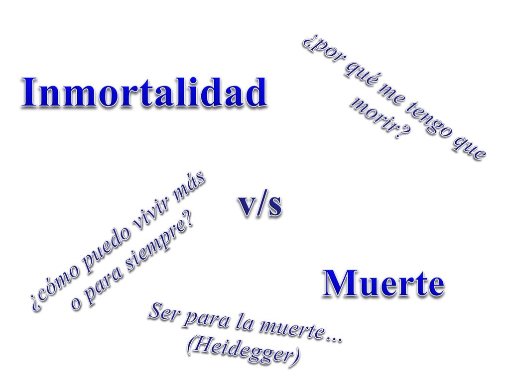 Inmortalidad v/s Muerte ¿por qué me tengo que morir