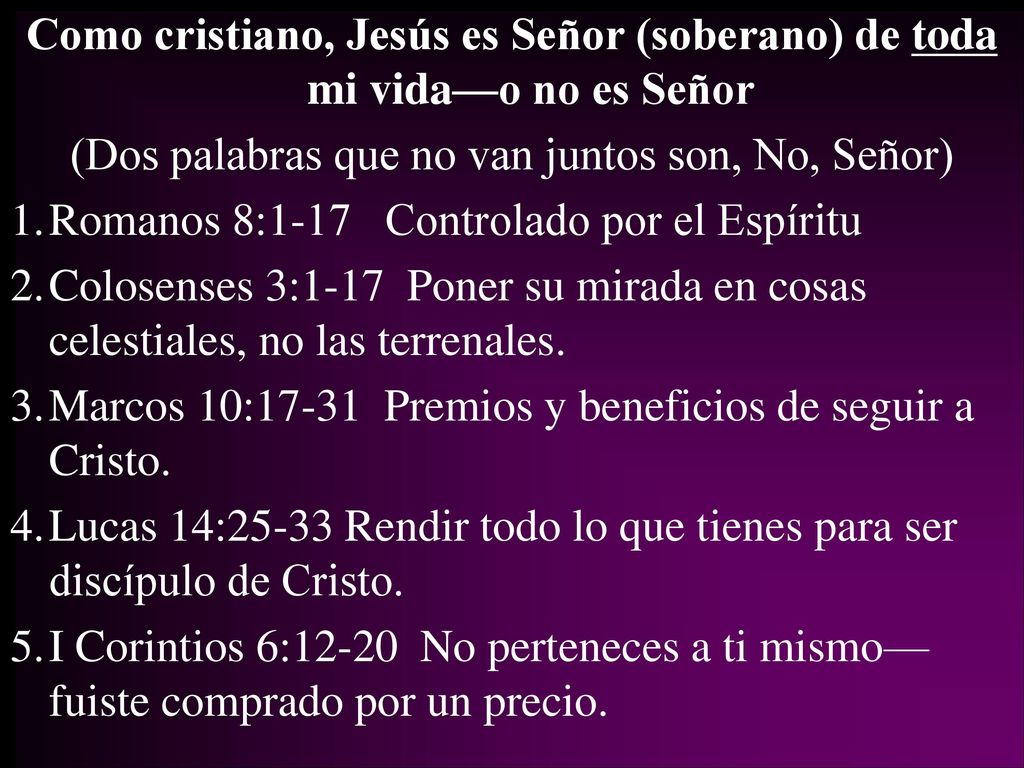 (Dos palabras que no van juntos son, No, Señor)