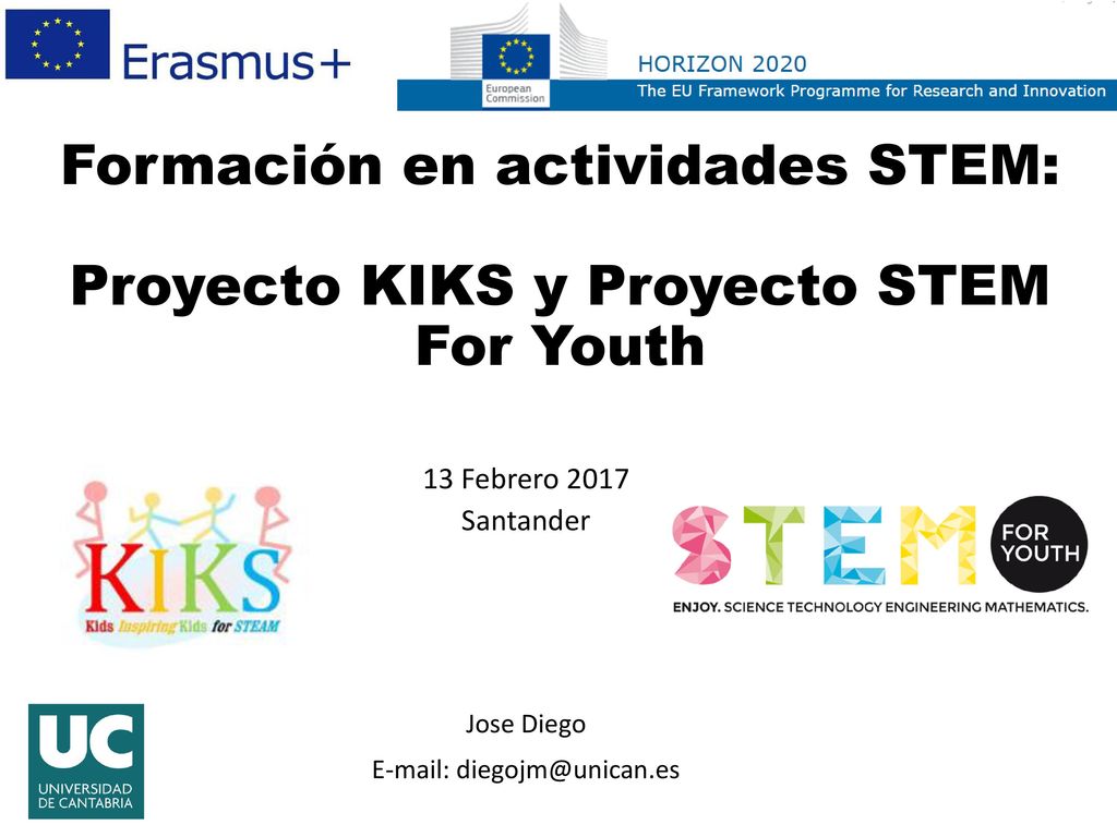 Formación en actividades STEM: Proyecto KIKS y Proyecto STEM For Youth