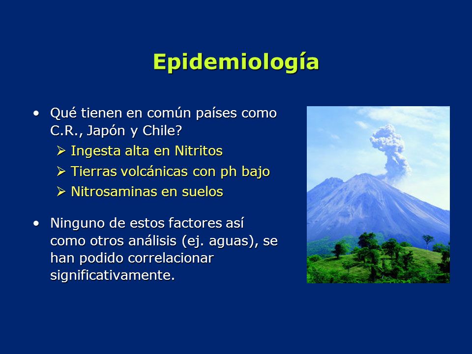Epidemiología Qué tienen en común países como C.R., Japón y Chile