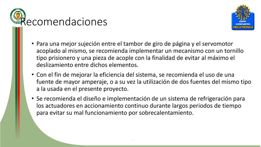 Recomendaciones