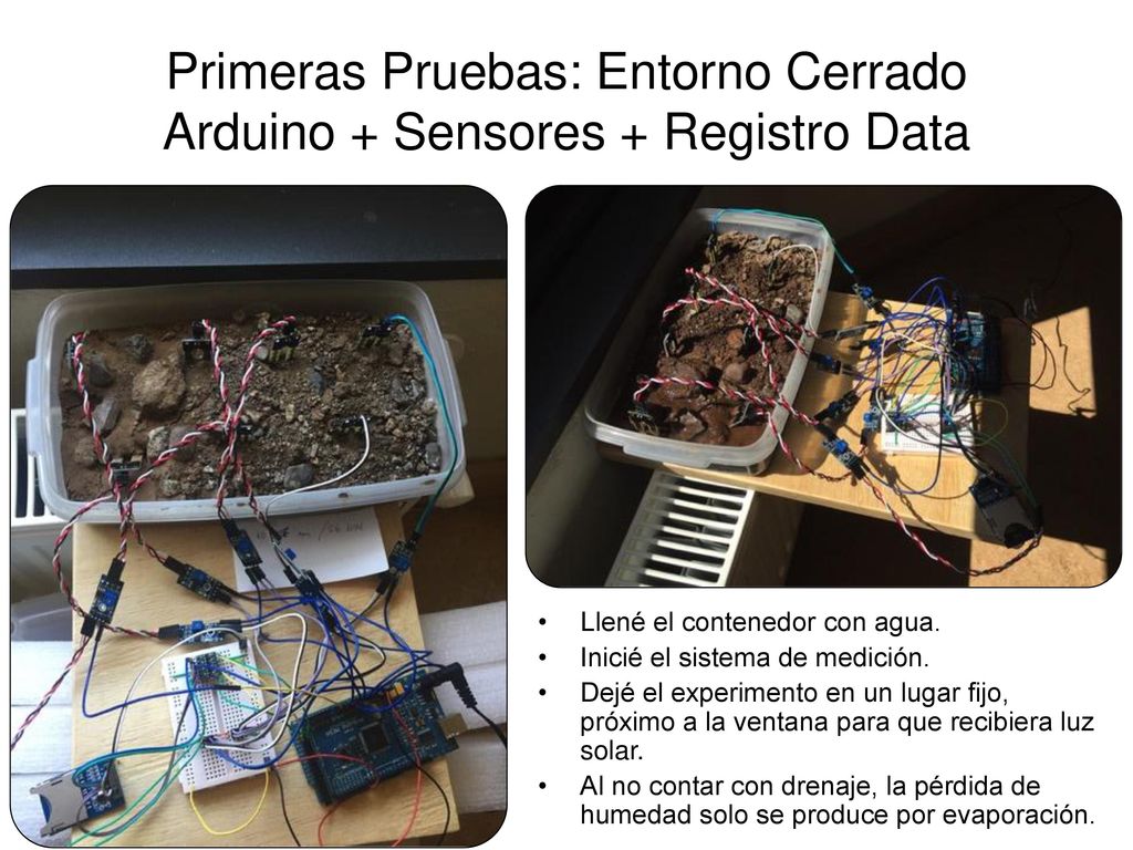Primeras Pruebas: Entorno Cerrado Arduino + Sensores + Registro Data