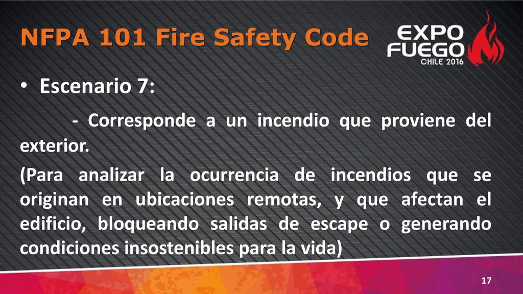 - Corresponde a un incendio que proviene del exterior.